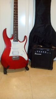 Электрогитара Ibanez+комбик+чехол+кабель