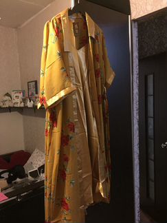 Ночнушка атласная с халатом