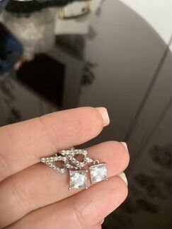 Серьги с фианитами Санлайт