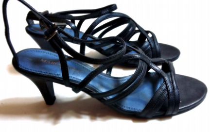 Босоножки на каблуке Marco Tozzi черные, 39 рр