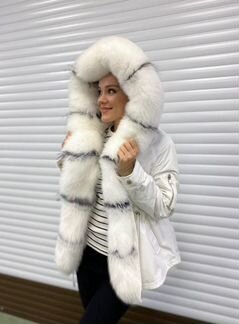 Парка с натуральным мехом