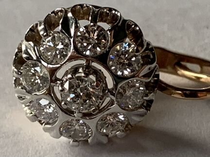 Кольцо и серьги - золото бриллианты 