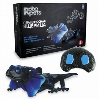 Интерактивная игрушка 1Toy Плащеносная ящерица, свет и звук (Т13655)