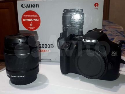 Зеркальный фотоаппарат canon 2000D