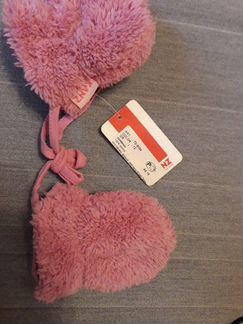 Рукавицы / варежки от 6 до 12 мес новые