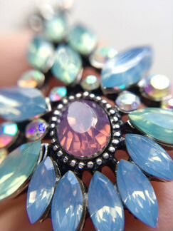 Серьги с кристаллами