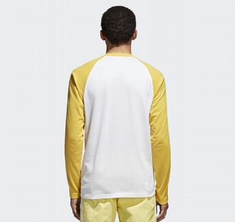 Лонгслив Adidas 3-stripes yellow новый оригинал