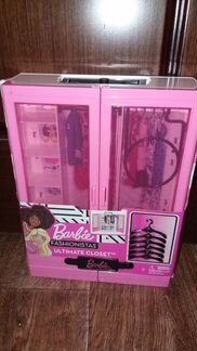 Шкаф-чемодан Barbie для одежды куклы Барби Barbie