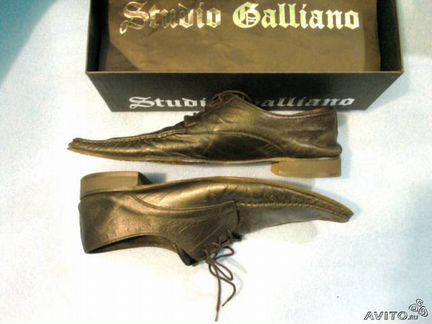 Летние мужские ботинки туфли мокасины Galliano, 45