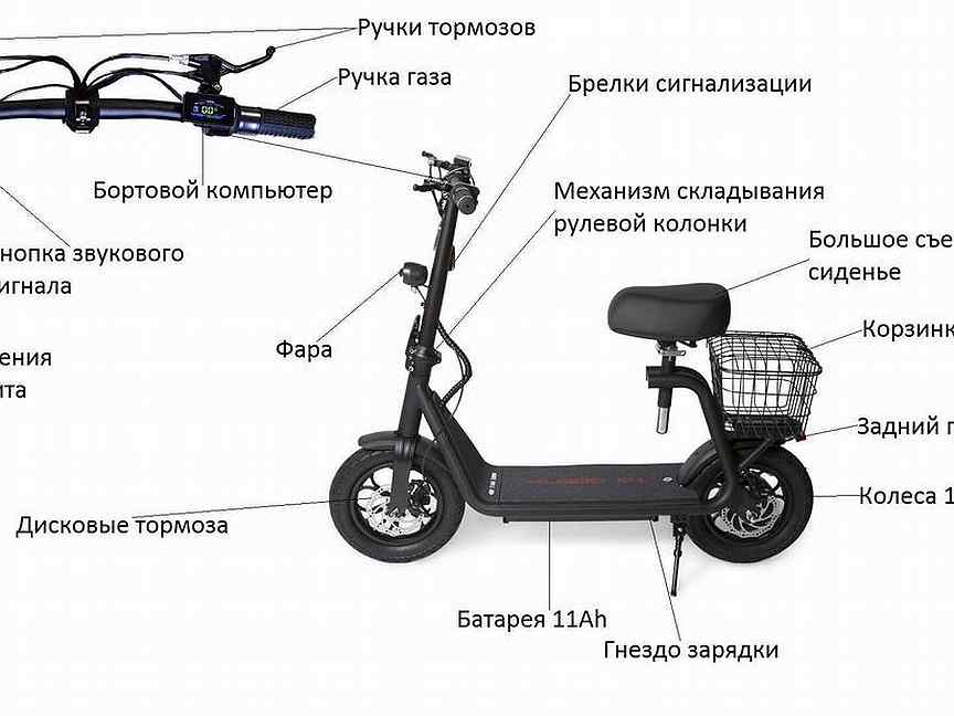Схема электропроводки электросамоката kugoo c1