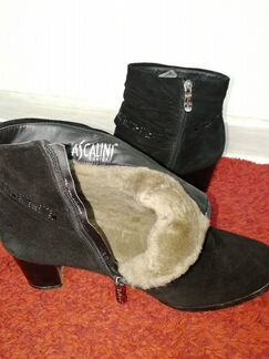 Ascallini (замша) зимние ботильоны и туфли