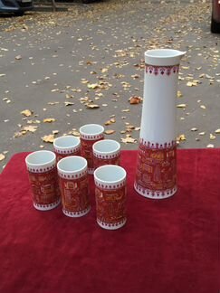 Набор для вина Валлендорф гдр фарфор винтаж Берлин