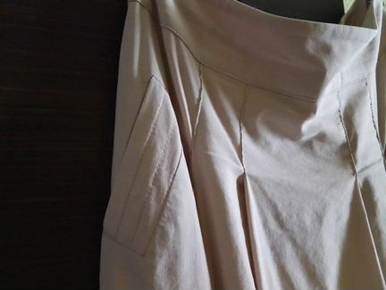 Юбка летняя Р44 цвет какао с молоком