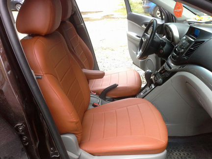 Модельные чехлы Шевроле Орландо из экокожи