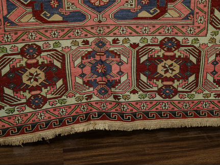 Старинный односторонний безворсовый ковер