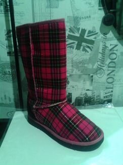 Угги фирмы inblu малиновые