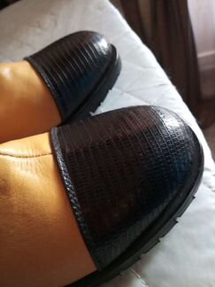 Осенние кожаные ботинки