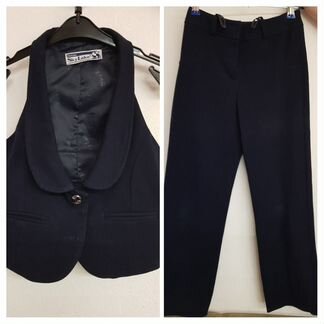 Школьные сарафаны, брюки+жилет, юбка на рост 128