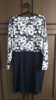 Платье с рукавом летучая мышь