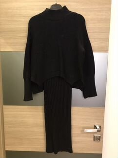 Платье двойка чёрное