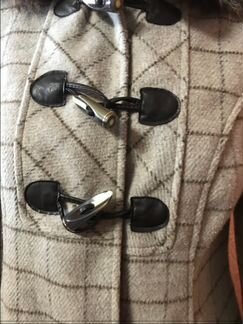 Пальто светлое Германия с капюшоном