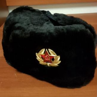 Шапка-ушанка военная