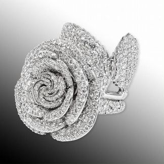 Эксклюзивное кольцо роза