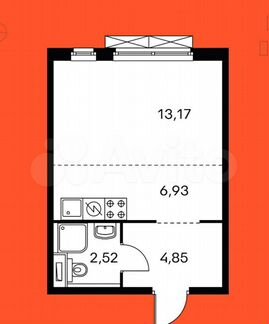 Квартира-студия, 27.8 м², 7/11 эт.