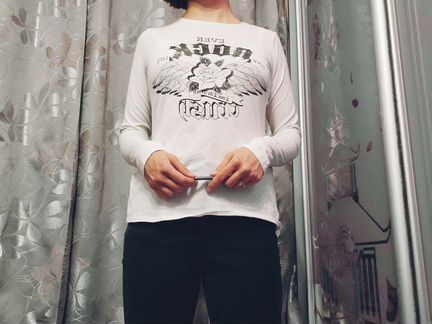 Лонгслив женский с принтом