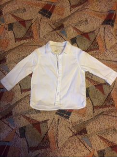 Рубашка белая Zara, 80см