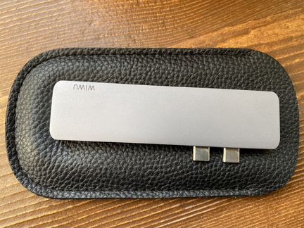 Адаптер wiwu USB type-C 7 IN 1 HUB T8 gray