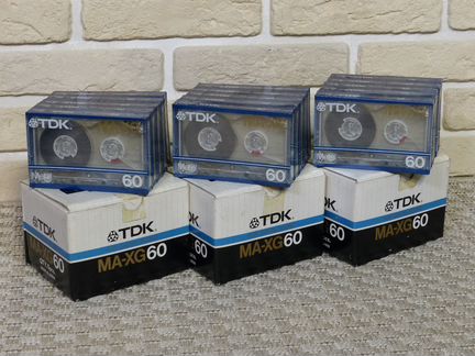 TDK MA-XG60 izxl кассеты в блоках запеч NOS NIB