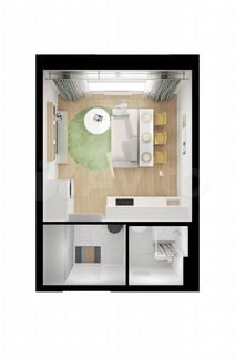 Квартира-студия, 25.4 м², 6/33 эт.