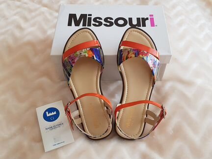 Оранжевые Босоножки от Missouri кожа 34 EUR