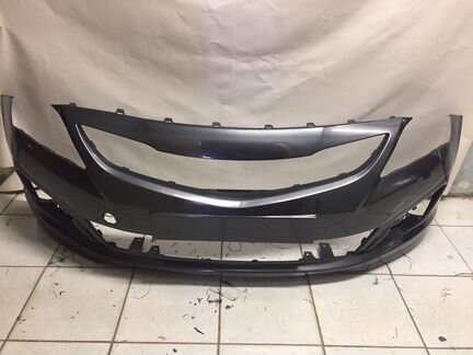 Бампер передний Хендай Солярис серый