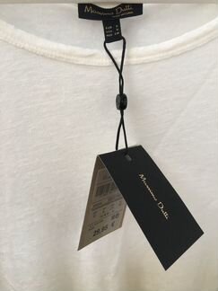 Льняная футболка Massimo Dutti