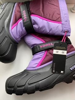 Sorel новые зимние сапоги подростковые / женские