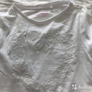 Новая белая толстовка кофта с паейтками р128