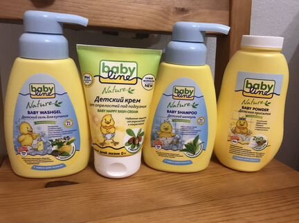 Baby line шампунь гель присыпка крем