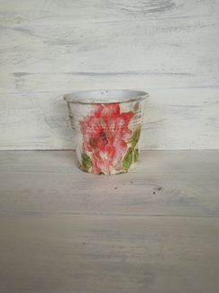 Кашпо для цветов и растений. Состаренное