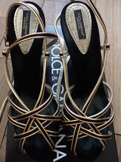 Босоножки Dolche&Gabbana чёрные 36 C07913