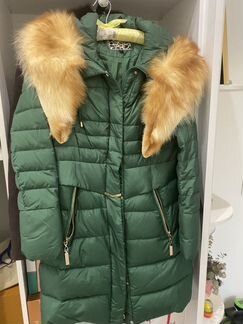 Пуховик с мехом лисы