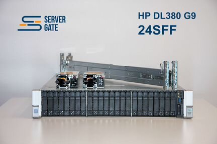 HP DL380 G9 24SFF 2x E5-2698v3 128 GB