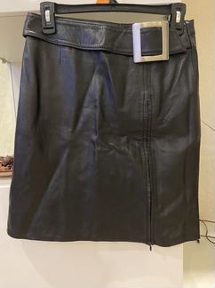 Кожаная юбка натуральная