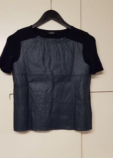 Max co Max Mara кожаная блузка топ оригинал