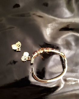 Сваровски оригинал браслет клипсы