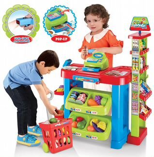 Набор Витрина супермаркета с тележкой, аксесс.71