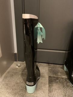 Сапоги резиновые на каблуке