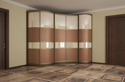 Шкаф купе Радиусный