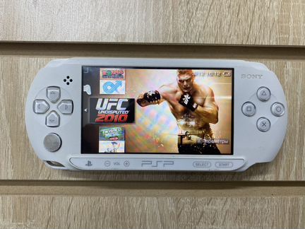 Sony PSP E Street белая, 200 игр, чехол, доставка